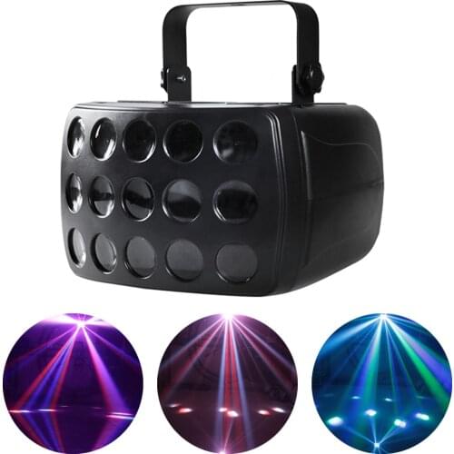 Remote Control DMX RGBW LED Laser Strobe Disco DJ Beam Spot Stage Lighting Effect Party Dance Club Laser Butterfly Par Light
