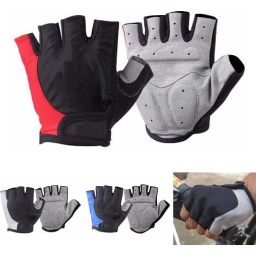 Bike Cycling Gloves Half Finger Bicycle Glove for Men Women Anti-Slip Shock-Absorbing Padded Breathable Road Mountain Bike Glove