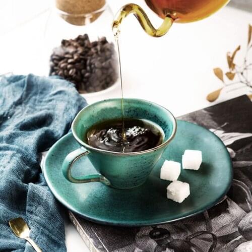 High End Coffee Cup And Saucer Set European Style Small Luxury Exquisite Creativity Personality Trend Afternoon Tea Ceramic