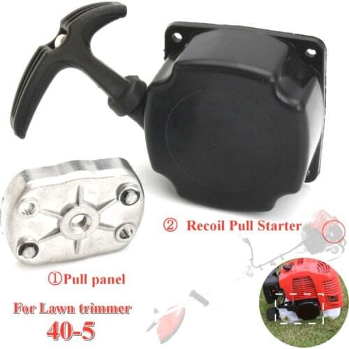 1set Lawnmower Recoil Pull Starter & Pull Panel Set For Lawn Mover Trimmer 40-5 Accessories