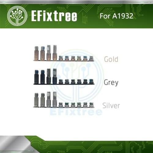 10 Sets A1932 Bottom Case Screws Set For Macbook Air Retina 13" A1932 Lower bottom cover Screw Grey Gold Silver 2018 EMC 3184