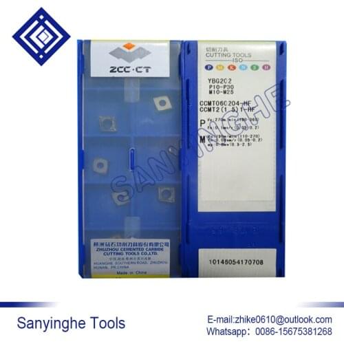 Free shipping high quality sanyinghe 10pcs/lots YBG202 CCMT060204-HF cnc carbide turning inserts