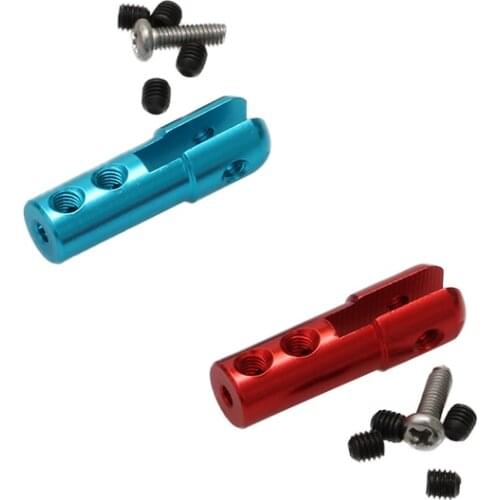 10pcs Hole Size 2mm Aluminum Servo Pushrod Chuck Connecting Linkage Rod End for M2 Steering Connector Rod Clevis DIY Model Parts