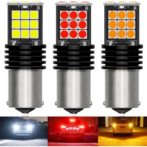 2pcs Canbus LED 1156 P21W BA15S 7506 PY21W 1157 Bulb Lamp For Volkswagen VW MK6 Daytime Running Lights DRL 12V DC 6000K White