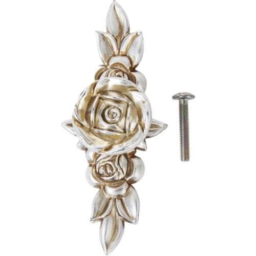 2 X 103 Mm Suspension Handles Antique Silver Rose Cabinet Drawer Cabinet Door Knob Handle Pull Hardware