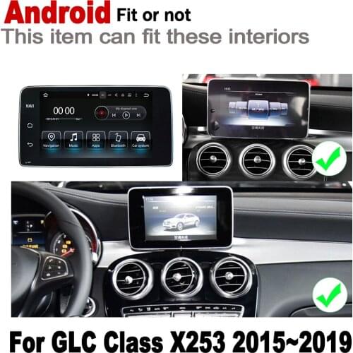 Android 7.0 up Car radio GPS multimedia player For Mercedes Benz GLC Class X253 2015~2019 NTG Navigation 2G+16G HD Screen WiFi