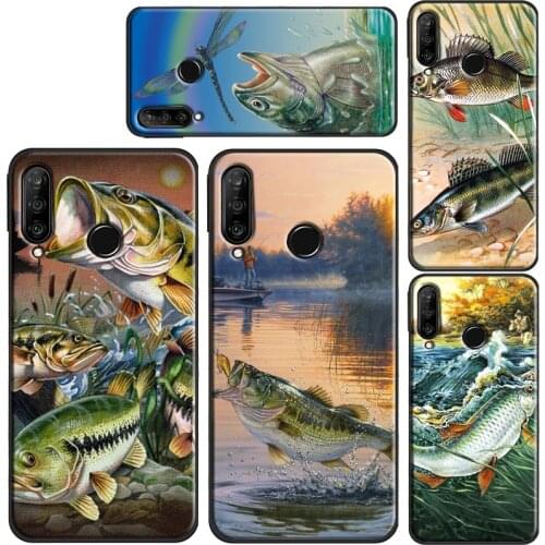 Fishing Lake Sunset Phone Case For Huawei P30 Lite Mate 20 P20 P40 Pro P Smart 2019 Z Nova 5T Honor 10i 8X 9X