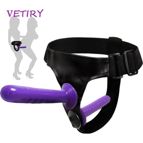 Strapon Double Dildos Double Penis Panties Elastic Harness Lesbian Strap On Dildo Adult Products Sex Toys For Couples Women Gay