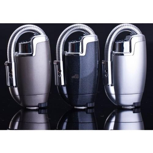 BBQ Hose Jet Torch Lighter Baking Turbo Butane Gas Kitchen Stove Ignition Pipe Lighter Cigar Cigarette Windproof Welding Lighter