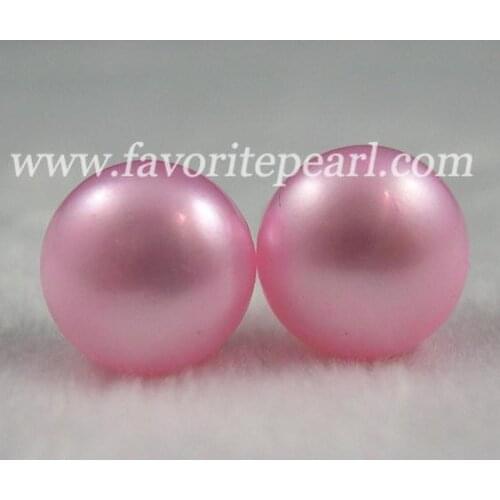 Favorite Pearl Earrings AAA 8-8.5mm Pale Pink Natural Freshwater Pearl Stud Earring Set Perfect Wedding Birthday Chirstmas Gift