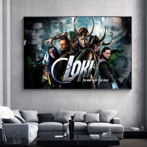 Marvel 2021 Loki Season 1 Hit TV Series Tom Hiddleston Propaganda Posters Wall Art Canvas Painting Print Picture Home Decoration