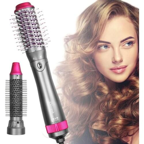 Multifunction Hair Dryer 2 in 1 One Step Hot Air Brush Hair Straightener Comb Curling Brush Hair Styling Tools Hair Dryer Brush