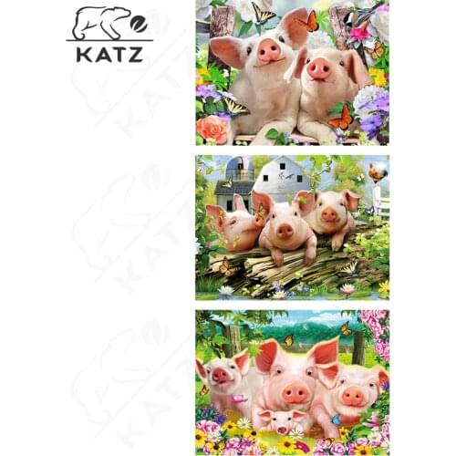 Pig Diamond Painting Kit Animal Crossing Anime Cartoon Embroidery Cross Gift Diy Pet Mosaic Artist Home Cross Stitch Decoration