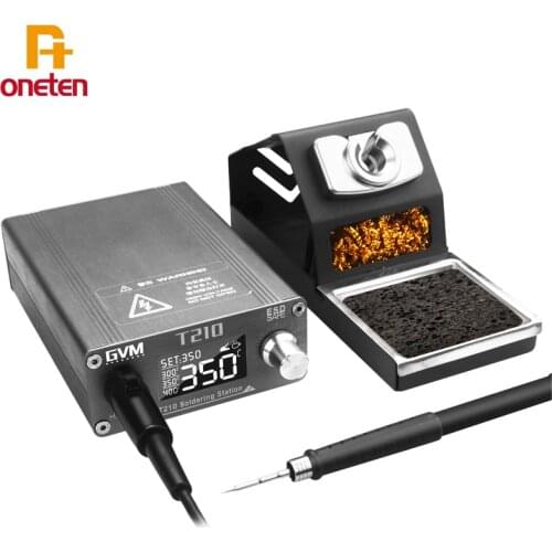SUNSHINE Digital display Soldering Station GVM T210 electric soldering iron adjustable constant temperature repair welding tool