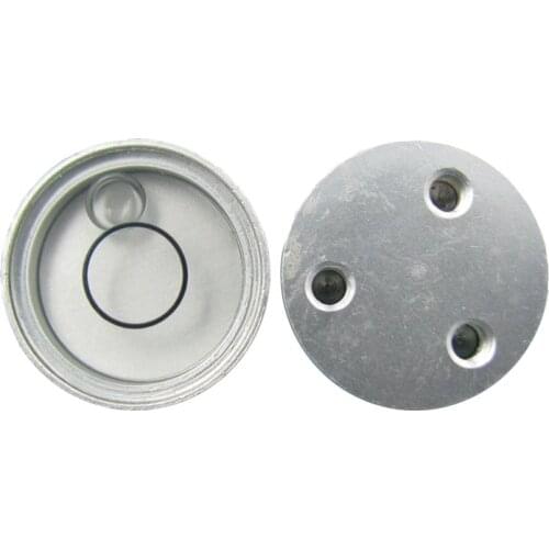 QASE Center Pole Level Bubble 19*11mm Mini Spirit Level Round Metal Horizontal Bead for GPS RTK SOUTH SANDING