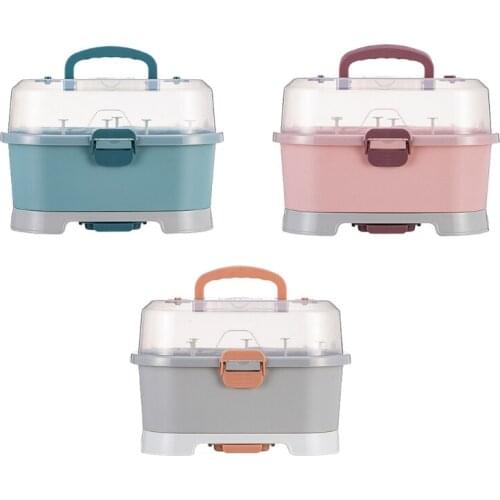 Baby Feeding Bottle Drying Rack Newborn Nursing Bottle Storage Box Tableware