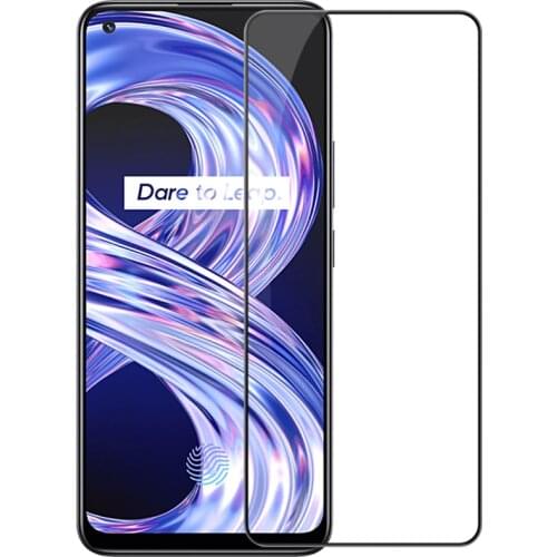 NILLKIN for Realme 8 Pro Tempered Glass CP+ Pro 2.5D Arc Edge Full Coverage Film for Realme8 Realme 8 Glass Screen Protector