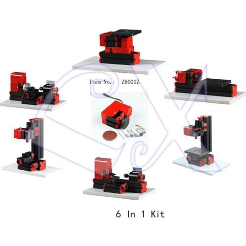 Zhouyu Z6000Z DIY Multi-function 24W 6 in 1 Machine Tool Kit for Hobby Amateur Model Maker