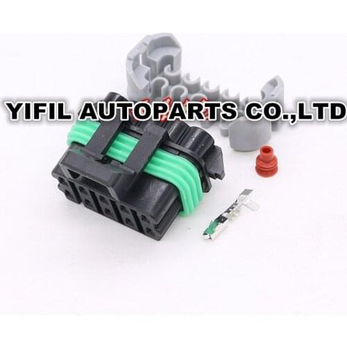 10pcs/lot 10 Pin/Way Female Auto Plug Housing Socket Harness Connector With Terminal