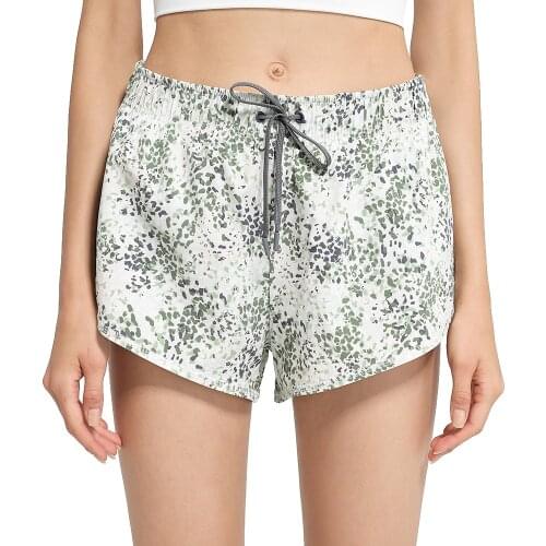 Fake Two-Piece Yoga Shorts Woman Drawstring Polyester 2 In 1 Dry Fit Loose Tennis Gym Workout Running Casual Shorts