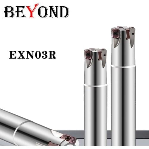 BEYOND 1Pcs EXN03R 5T CNC Milling Machine Alloy Cutter Bar High Feed Lathe Tool EXN03 LNMU0303ZER Insert