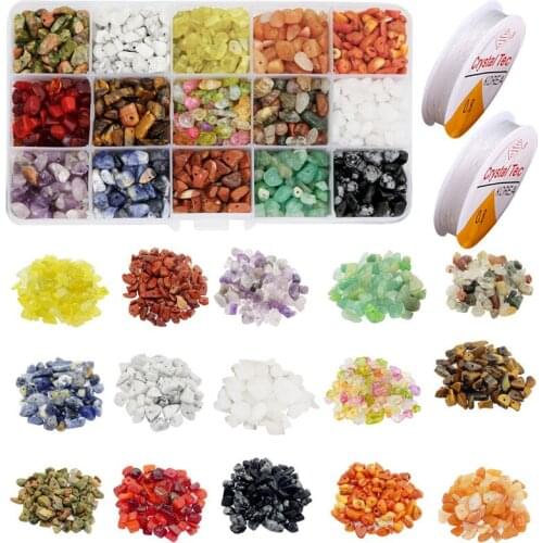Julie Wang 800-1200/Box Natural Irregular Stone Beads Multiple Styles Small Loose Spacer Bead Bracelet Jewelry Making Accessory