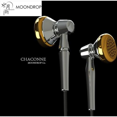 Moondrop CHACONNE Dynamic Earphones Titanium Shell & LCP Diaphragm Headphones 3.5mm 2.5mm 4.4mm Headset Line Type HIFI Earbuds