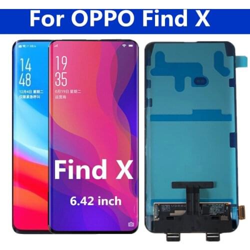 6.42" AMOLED Display For OPPO Find X LCD Screen + Touch Panel Digitizer Assembly Repalcement Findx for Oppo find X lcd