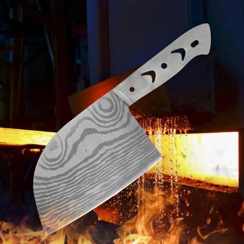 Diy Stainless Steel Knife Blade Butcher Cleaver Chopping Knife Blank Blade Anti-rust Craft Handmade Kitchen Accessory Tools