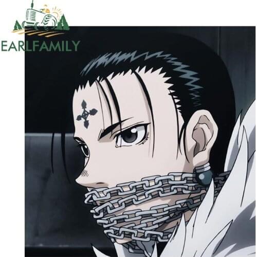 EARLFAMILY 13cm x 13cm for Hunter x Hunter Chrollo Lucilfer Car Stickers Graffiti Decals Motorcycle Trunk Scratch-Proof Graphics