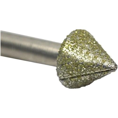 1pc 80Deg 8*20mm cnc router Electroplated diamond stone carving tool stone engraving machine cutter stone cutting bits