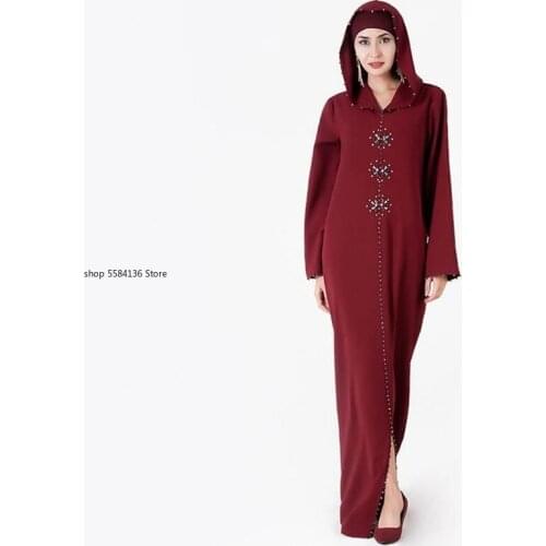 Eid Kaftan Dubai Abaya Turkey Muslim Hijab Dress Robe Musulman Djellaba Femme Ramadan Islam Clothing Dresses Abayas For Women