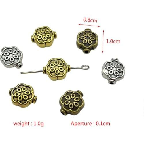 JunKang New Zinc Alloy Ethnic Pattern Retro Style Spacer Bead Gasket DIY Bracelet Necklace Jewelry Connector Accessories