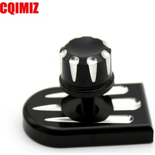 CNC Motorcycle Seat Bolt Tab Screw Mount Knob Cover Cap Kit For Harley Sportster Dyna Touring Fatboy Road King Softail