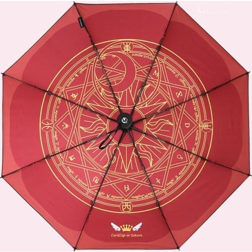 1pcs Cute Anime Cartoon Cardcaptor Sakura Printed Folding Sun Rain Umbrella Cosplay Prop Decor for Boy Girl Birthday Gift New