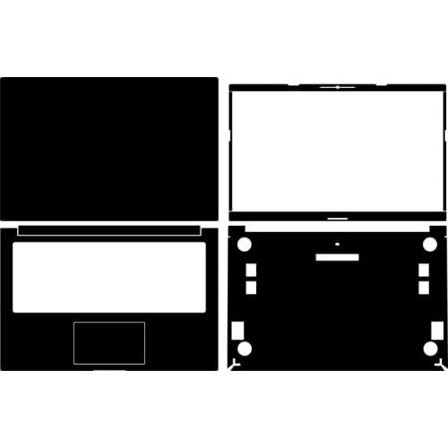 KH Carbon fiber Laptop Sticker Skin Decals Cover Protector Guard for ASUS VIVOBook 14X V4050E 14"