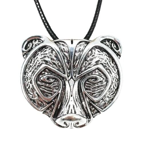 Nostalgia Viking Bear Large Charm Slavic Mens Necklaces Pendants Unice Norse Vikings Amulet Jewellery Womens Fashion Gifts