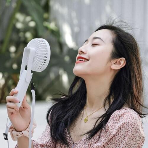 Handheld Fan Portable Fashion Cute Handheld USB Rechargeable Fan for Summer