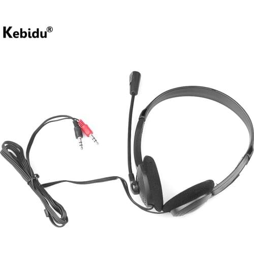 3.5mm Plug Wired Gaming Earphone Headphone With Microphone MIC VOIP Headset Skype for PC Computer Laptop