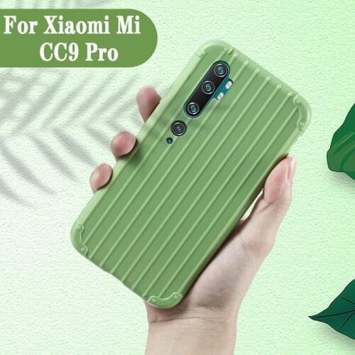 Luxury Luggage For xiaomi mi cc9 pro case full protection Cute Suitcase Trunk TPU Silicone Back Cover For xiaomi mi cc9pro Coque