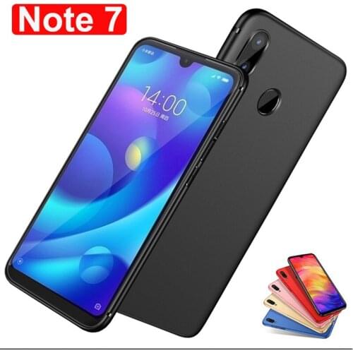 Note7 Slim thin Soft Case For xiaomi redmi Note 7 Matte TPU Silicone Cover For xiaomi redmi Note7 Bumper capa Note 7 case