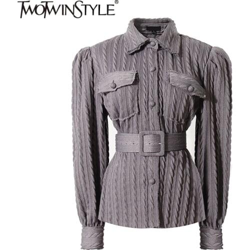 Женские свитера и кардиганы TWOTWINSTYLE China At AliExpress