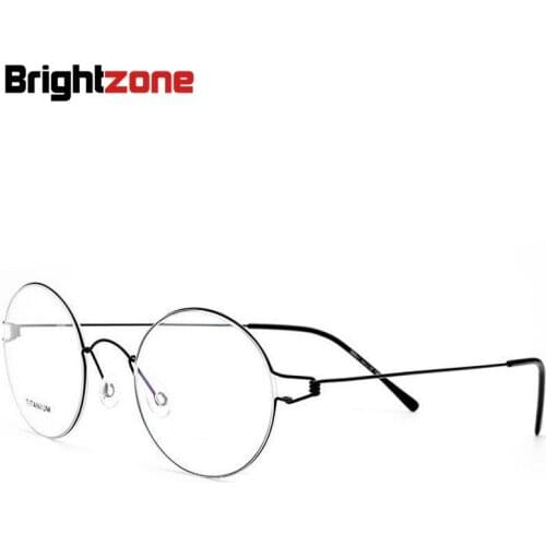 Ultra-light Vintage Round Full Rim Slim Thinner Design Men Women Eyeglasses Spectacle Frame Armacao Para Oculos De Grau Feminino