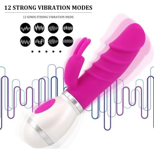 EXVOID 12 Modes AV Stick G-spot Vibrators for Woman Sex Toys for Women Vagina Clitoris Massager Sex Shop Dildo Rabbit Vibrators