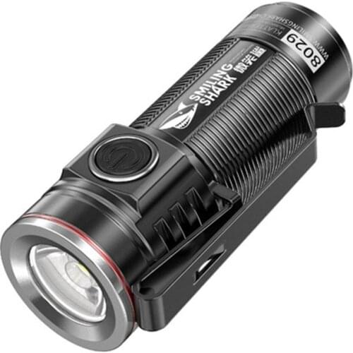 Small Black Flashlight Hard Light Fashion Camping 1000lumen Portable Flashlight Usb Design Lanterna Led Portable Lighting EC50SD