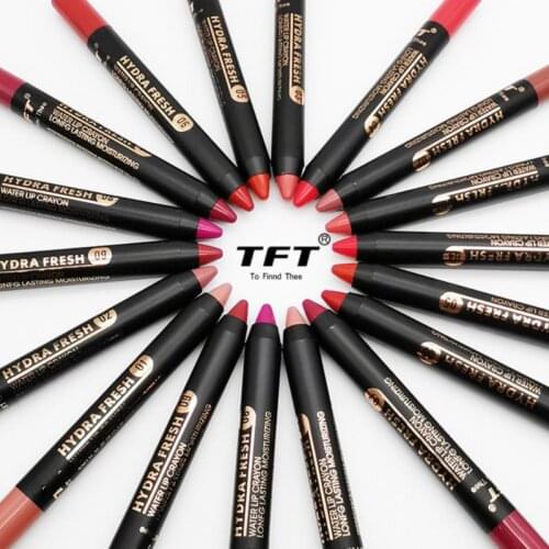 1pc Matte Lip Liner Waterproof Lipstick Pencil Sexy Red Lip Tint Lasting Moisturizing Lip Makeup Contour Cosmetics Tools TSLM1