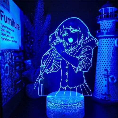 MY HERO ACADEMIA Jiro Kyoka 3D Lamp Anime Boku no Hero Academia Led Lighting Led Panel Lights Room Decoration Manga Gift наруто