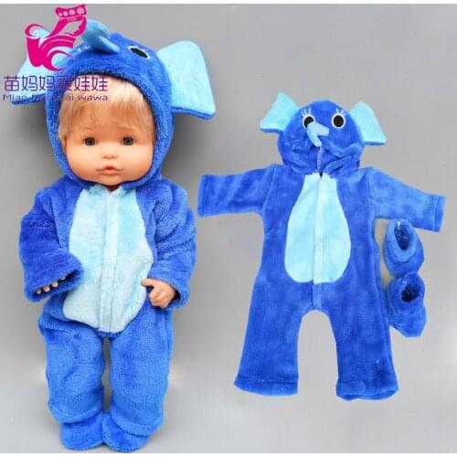40cm Bebe doll clothes for 16-inch Nenuco winter plush suit Ropa Y Su Hermanita doll rompers accessories