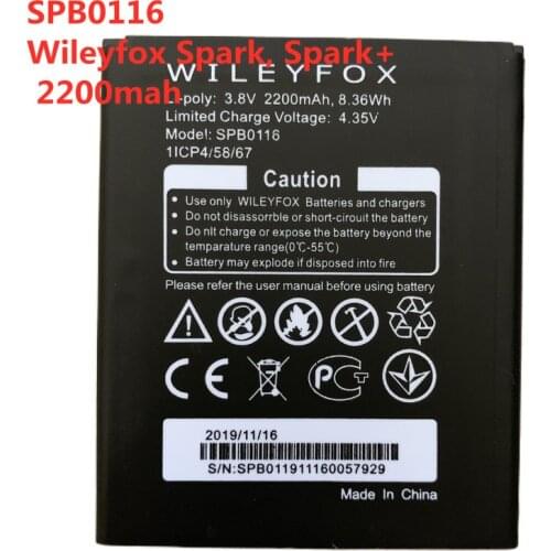 2200mAh SPB0116 Battery for WILEYFOX Wileyfox Spark / Spark+ mobile phone battery