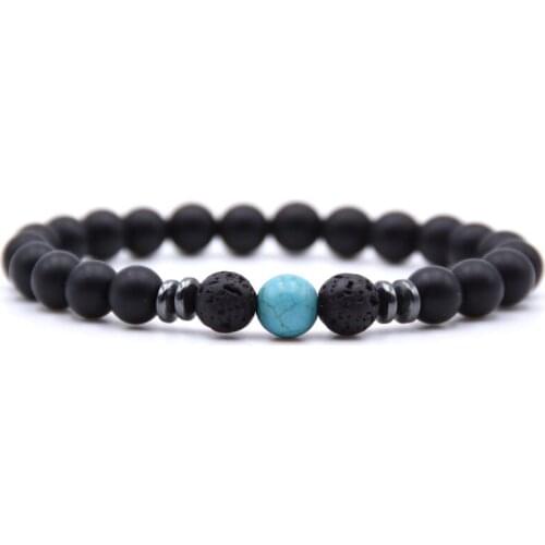 ASHMITA 2019 Matte Black Glass Bracelet Women Fashion Gift For Men Beautiful Beads Couple Bracelets